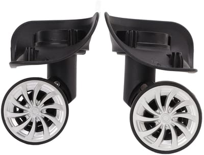 SPHProducts - Universele Kofferwielen - Vervangwielen voor Koffers - Geruisloos en Duurzaam - Zwart - 360 Graden Rotatie - Ideaal voor Reiskoffers en T...
