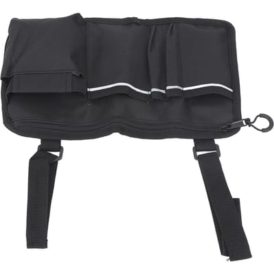 Sac Latéral pour Fauteuil Roulant Tissu Oxford Bande Réfléchissante Imperméable Grande Capacité Pochette pour Fauteuil Roulant pour black