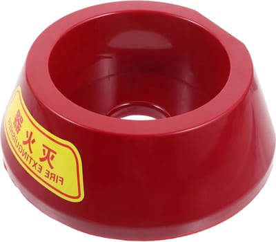 Brandblusser Voet - Brandblusserhouder - Brandveiligheid Zorgen - Stabiele Plastic Constructie - 25x22x9.3cm - Grijs