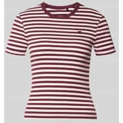 Slim fit t-shirt van katoenmix model 'VAL'