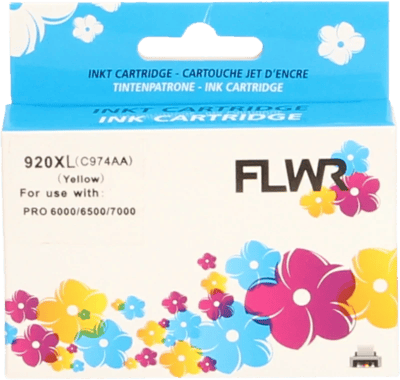 FLWR - Inktcartridge / Alternatief voor de HP 920XL / Geel