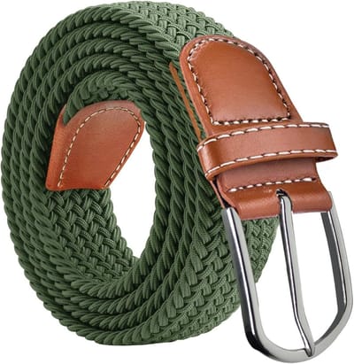 Elastische riem voor mannen en vrouwen - gevlochten riem voor jeans, broeken en casual outfits