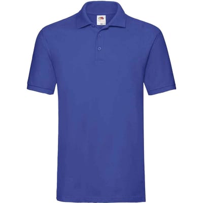 Fruit of the Loom Heren Premium Katoenen Piqué Poloshirt (Koningsblauw)