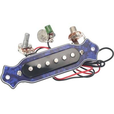 Ensemble de micros pour guitare électrique, prêts à installer, avec réglage du Volume et de la tonalité, Jack 6.35mm multicolore