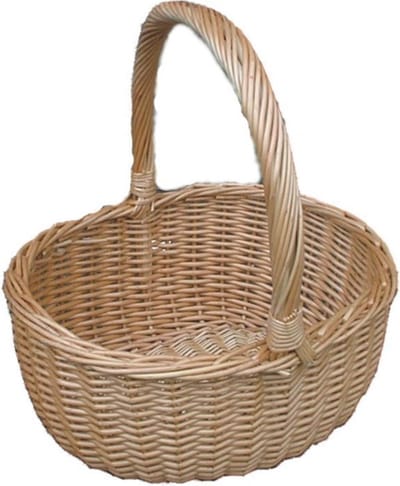 Kleine Rieten Winkelmand voor Kinderen - 24 x 28 x 14 cm