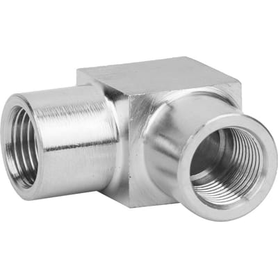 BSPP Dubbele Buitendraad Elleboog Connector Haakse Pijp Fitting Adapter voor Water Lucht Olie 1/8 inch