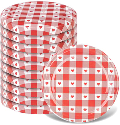 KADAX Deksel fi66 pakket 10st hart ruit/wit