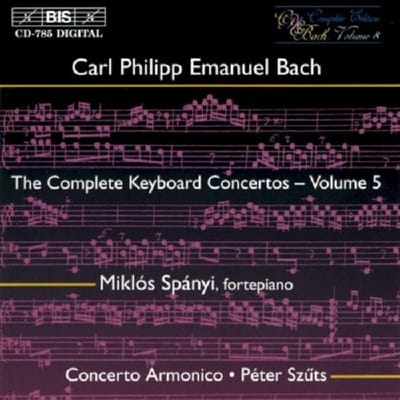 Miklós Spányi, Concerto Armonico - C.P.E. Bach: Keyboard Concertos Vol.5 (CD)
