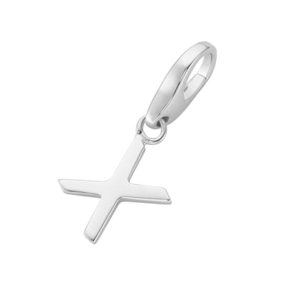 Giorgio Martello letter X charm 2023 | bedel | gerhodineerd sterling zilver 925/000 | persoonlijke herinering | de initialen van iemand?