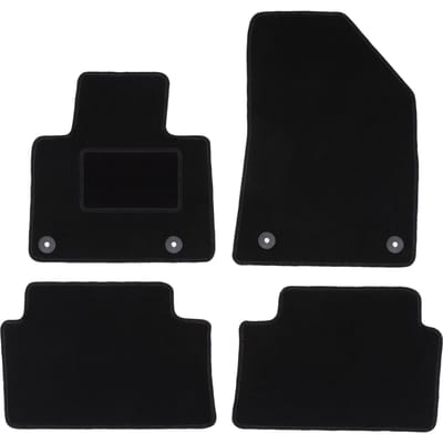 Zwarte veloursmatten voor: Citroen C5 II X7 liftback, sedan, stationwagen, tourer (2008-2017)
