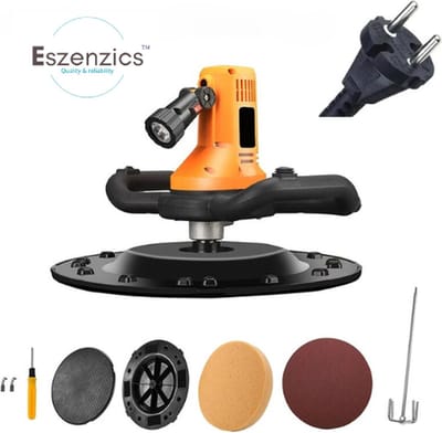Eszenzics™ Polijstmachine - Polijsten en Mixen- Beton - Mortel - Cement - Ergonomisch - LED Verlichting - Industrieel Vermogen - 1700W -6 Snelheden