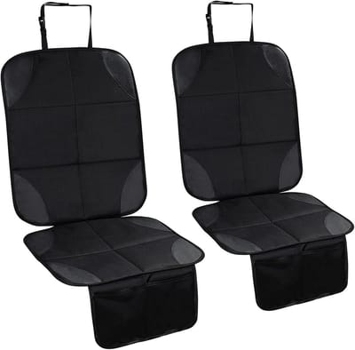 SnelShoppen - 2 Stuks Autostoelbeschermers - Antislip, Waterdicht, Universeel Compatibel met Isofix - Autostoelbeschermer voor Kinderen met Opbergtas