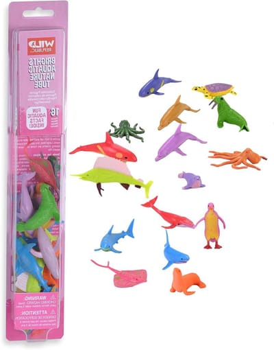 Dieren Speelgoed Set - Waterdieren Figuren - Ontdek de Oceaan - Gedetailleerd Design - 8-18 Stuks - Groen