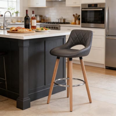 Barstoel - Onbekend - Moderne multifunctionele barstoel met rugleuning - keuken, bar, juwelierszaak - Onbekend - Onbekend