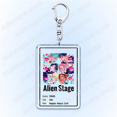 Porte-clés Affiche de Scène Alien Chauds pour Accessoires de Sacs pour Femmes Luka Ivan Till Mizi Hyuna Sua Porte-clés Porte-clés Bijoux Cadeaux pour Fans white