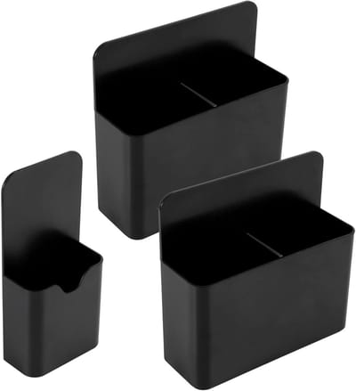Magnetische pennenhouders set van 3 - Whiteboard stifthouders en markeerhouders voor koelkast, tafel en kantoor
