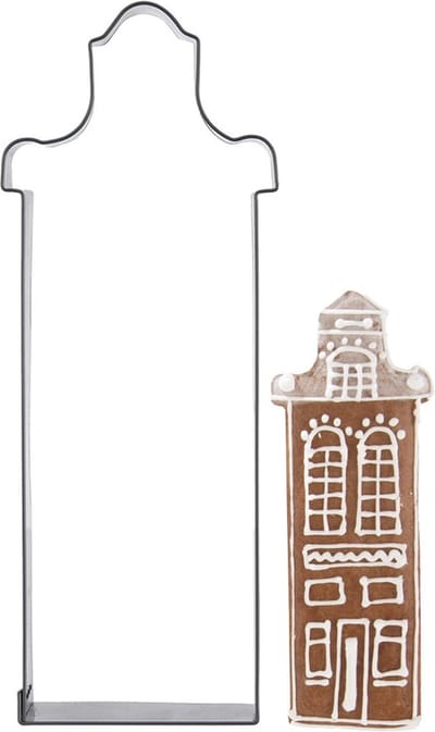 Koekjessnijder Edelstaal Huis 14 cm - Vormen - Uitsteekvorm - Cookie - Cutter - Uitsteekvormpjes - Koekjes - Bakken