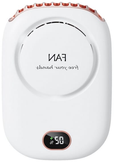 TOVBMUP Handventilator - Draagbare ventilator - Oplaadbare ventilator - Handheld ventilator - Waaier Handwaaier -Hand Tafelventilator Draadloos - Portable Mini Fan - Geschikt voor kamperen en reizen thuis - Wit
