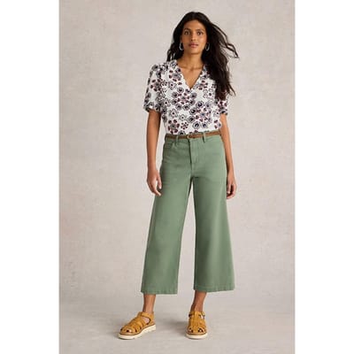 White Stuff Elisa Top Ivory Printed Maat: 10 | Blouses Outlet | Dames | Groen