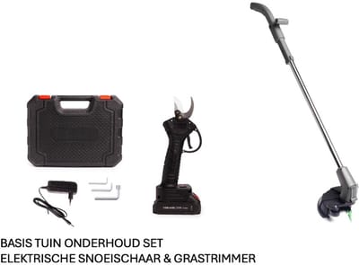 Snoeischaar en Grastrimmer - houdt uw tuin netjes - Snoeischaar op Accu – Snoerloze Takkenschaar