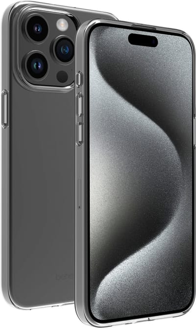 BeHello iPhone 15 Pro Hoesje Gel ECO - Doorzichtige Case van Ecologisch Plastic - Transparant