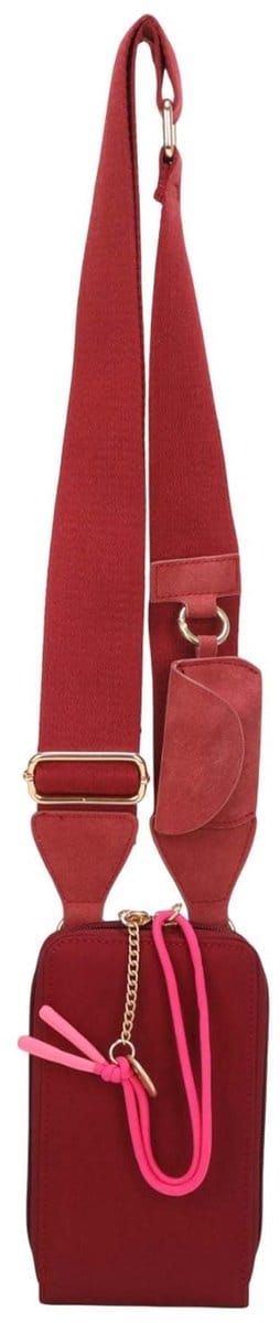Fritzi aus Preußen schoudertas accessoiretas Brigitte X Fritzi Jozy Limited Chain Sky Crossbody Red Wine wijnrood