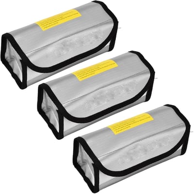 Dailygoods - Dailygoody - Lipo Batterijbeschermer Tas - Vuurvast en Explosiebestendig - Hoge Temperatuurbestendigheid - Ideaal voor Thuiswerkplaats - Veilig Oplade...