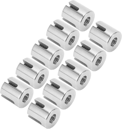 30 Stuks RVS Cross Cable Klemmen voor Draad, Touw of Stang - Geen Boren Nodig, Geschikt voor 3mm Kabels