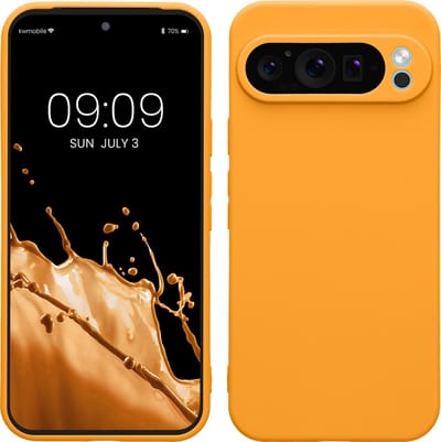kwmobile telefoonhoesje geschikt voor Google Pixel 9 Pro XL - Hoesje voor smartphone - Precisie camera uitsnede - In fruitig oranje