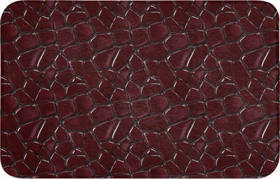 WC mat 80x50 cm - Antislip - Mozaïek - Tegel - Bordeauxrood - Toiletmat - Vloermat - Douchemat - Toilet tapijt - Toiletmatten