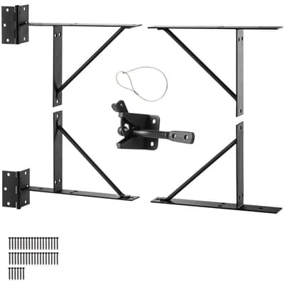 Équerre d'angle de portail Support Anti-affaissement Kit de quincaillerie pour cadre de portail pour portail stable