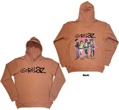 Gorillaz - Group Circle Rise Hoodie/trui - S - Roze