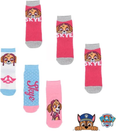 Paw Patrol sokken - 6 paar - meisjes - maat 31/34