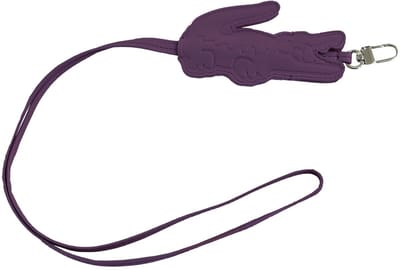 LACOSTE sleutelhanger Key Holder Velours donkerpaars