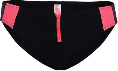 Zwarte bikinislip met rits