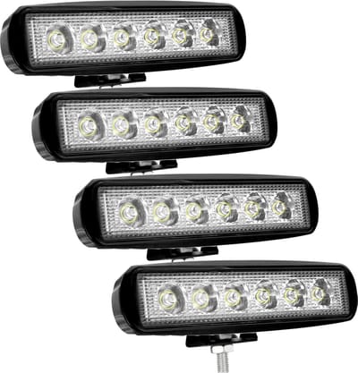 Set van 4 LED Werklampen 18W IP67 Waterdicht voor Auto, Vrachtwagen en Tractor
