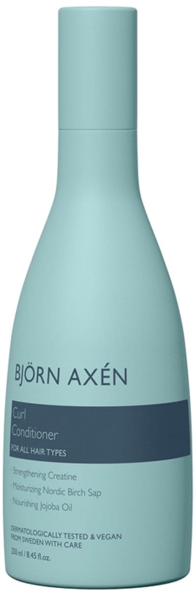 Björn Axén Curl Conditioner 250 ml – Hydraterende Conditioner Voor Gedefinieerde, Veerkrachtige Krullen – Met Hydraterend Complex & Frizz-Control Voor Zachtere, Glanzende Curls – Vegan & Dermatologisch Getest – Voor Golvend & Krullend Haar