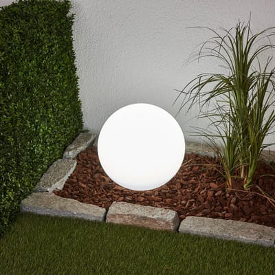 Lindby - solar tuinverlichting - 2lichts - Kunststof - H: 51.5 cm - wit - Inclusief lichtbronnen