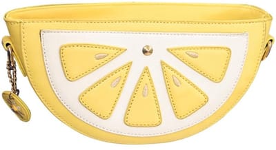 Dailygoods - VALICLUD Grappige fruitvorm schoudertas voor vrouwen meisjes PU lederen ketting tas kleine crossbody tassen schattige cartoon vorm zakken citroen portemonnees