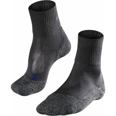 FALKE TK2 Cool Short anti-blaar dik lyocell functioneel materiaal wandelsokken heren grijs - maat 42-43