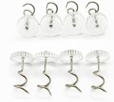 Spiraal Nagels - Twist Nagels - Stoffen Bevestigen - Naadloze Bevestiging - 200 Stuks - Transparant