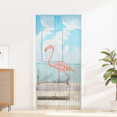 vidaXL - Insect - Deur - Gordijn - Meerkleurig - 100 - x - 200 - cm - Bamboe