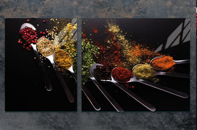 TMK ArtDeko - Glazen Beschermplaat Snijplank - 100x52cm - Hittebestendig - Veelkleurig