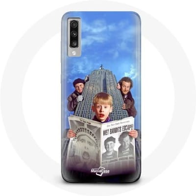 Samsung Galaxy A70 Home Alone hoesje Mam, ik heb het vliegtuig weer gemist