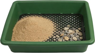 Tuinzeef Precisie - Bodemzeef Compost - Aarde Zeven - Verzinkt Vlechtwerk - 6 mm Gaas - Groen