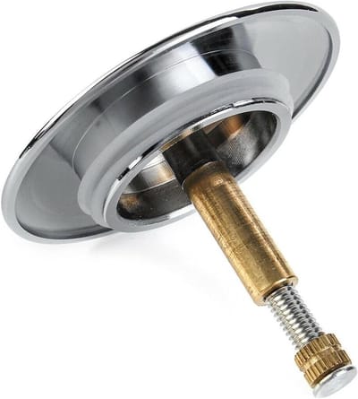 Badkuip Afvoerplug - Vervangende Badplug - Water Dicht Maken - Verstelbare Hoogte - 70 mm Diameter - Zilver