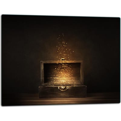 TMK ArtDeko - Snijplank - Glas - 52x40cm - Zwart