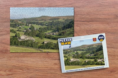 Puzzel Een Engels dorp op het heuvelachtige platteland - Legpuzzel - Puzzel 500 stukjes