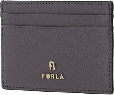 FURLA Leren Kaarthouder Camelia Card Case Aura Paars