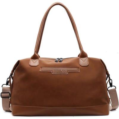 Een eenvoudige en stijlvolle handbagage voor een zakelijke reis van een dame, een modieuze fitness tas met grote capaciteit met droog en nat gescheiden compartiment